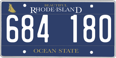 RI license plate 684180