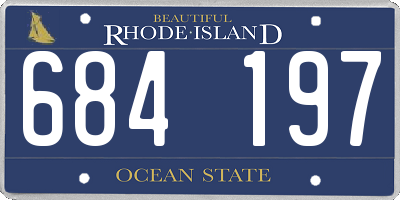 RI license plate 684197