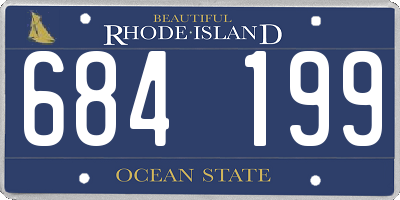 RI license plate 684199