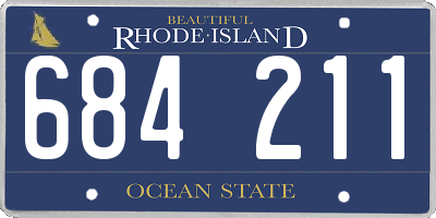 RI license plate 684211