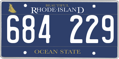 RI license plate 684229