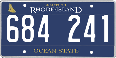 RI license plate 684241