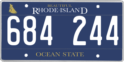 RI license plate 684244