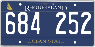 RI license plate 684252