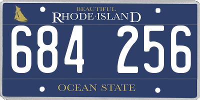 RI license plate 684256