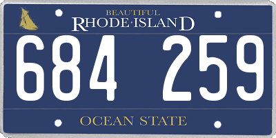 RI license plate 684259