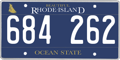 RI license plate 684262