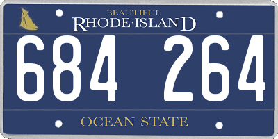 RI license plate 684264