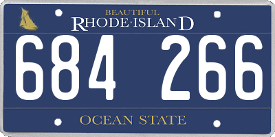 RI license plate 684266