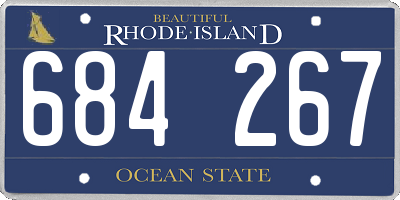 RI license plate 684267