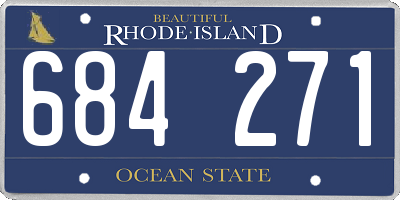 RI license plate 684271