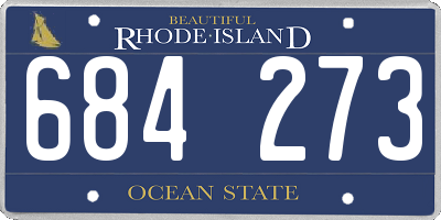 RI license plate 684273