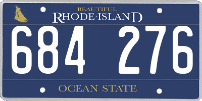 RI license plate 684276