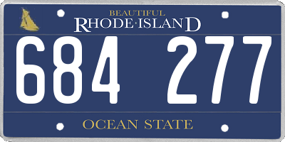 RI license plate 684277