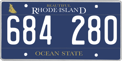 RI license plate 684280