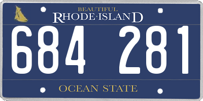 RI license plate 684281