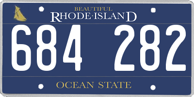 RI license plate 684282