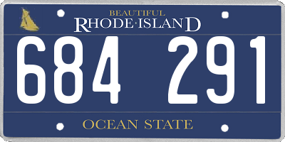 RI license plate 684291