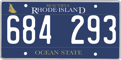 RI license plate 684293