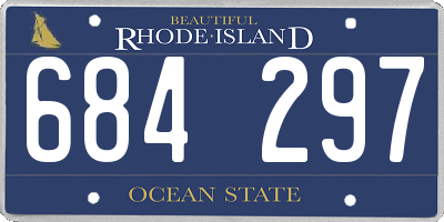RI license plate 684297