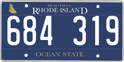 RI license plate 684319