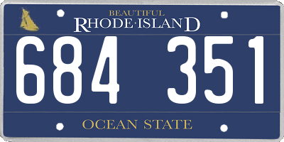 RI license plate 684351