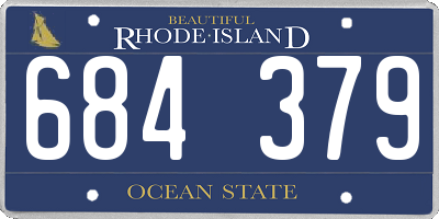 RI license plate 684379