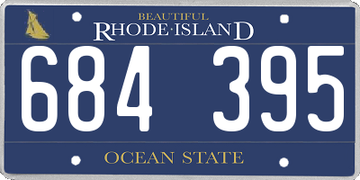 RI license plate 684395