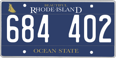 RI license plate 684402