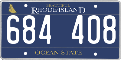 RI license plate 684408