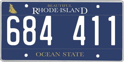 RI license plate 684411