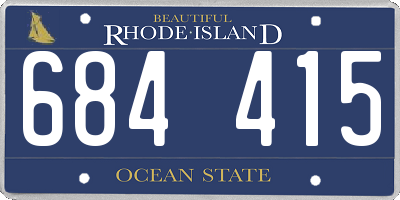 RI license plate 684415