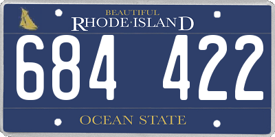 RI license plate 684422