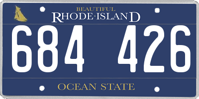RI license plate 684426