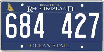 RI license plate 684427