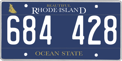 RI license plate 684428