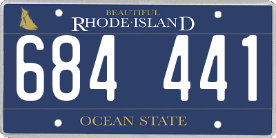 RI license plate 684441