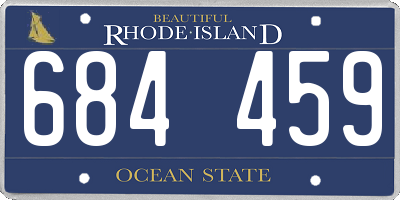 RI license plate 684459