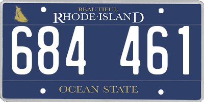 RI license plate 684461