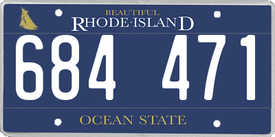 RI license plate 684471