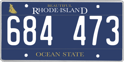 RI license plate 684473