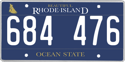RI license plate 684476