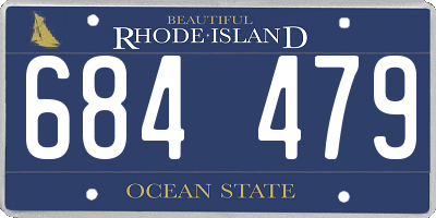 RI license plate 684479