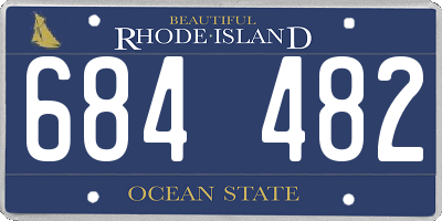RI license plate 684482