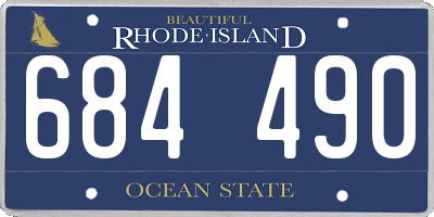 RI license plate 684490