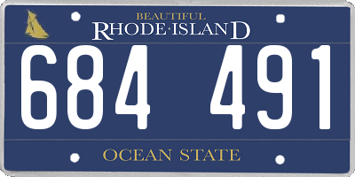 RI license plate 684491