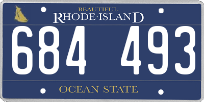 RI license plate 684493