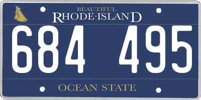 RI license plate 684495