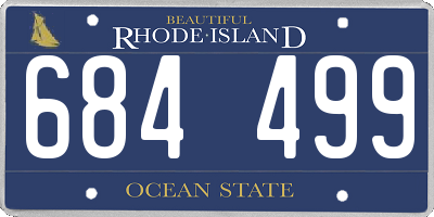 RI license plate 684499