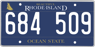 RI license plate 684509
